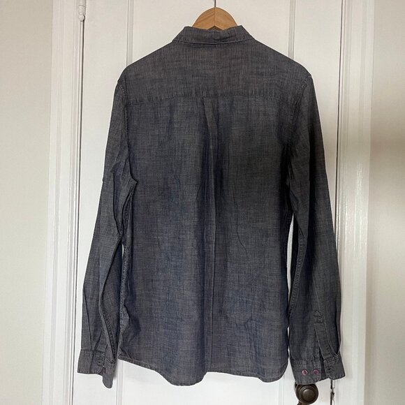 Alternative Apparel Button Down Chambray Size Large - Picture 3 of 5